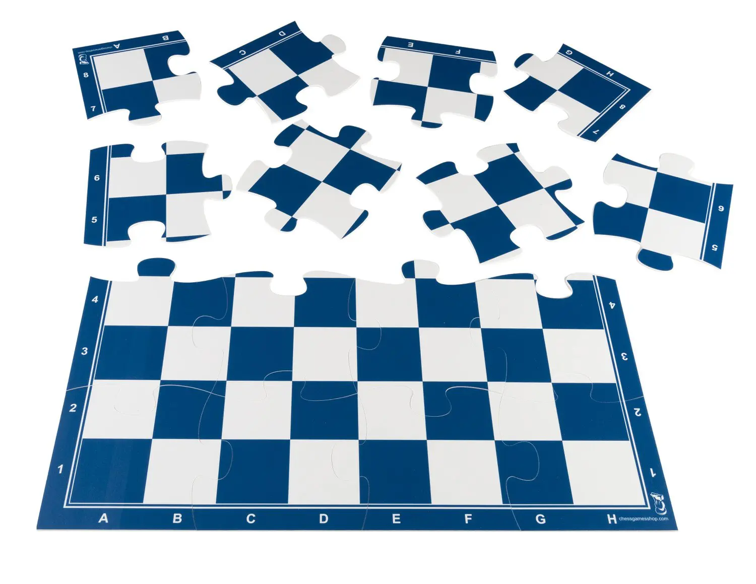 Παζλ σκακιέρα μπλε 50x50 | Σκακιέρα κλασσικού μεγέθους