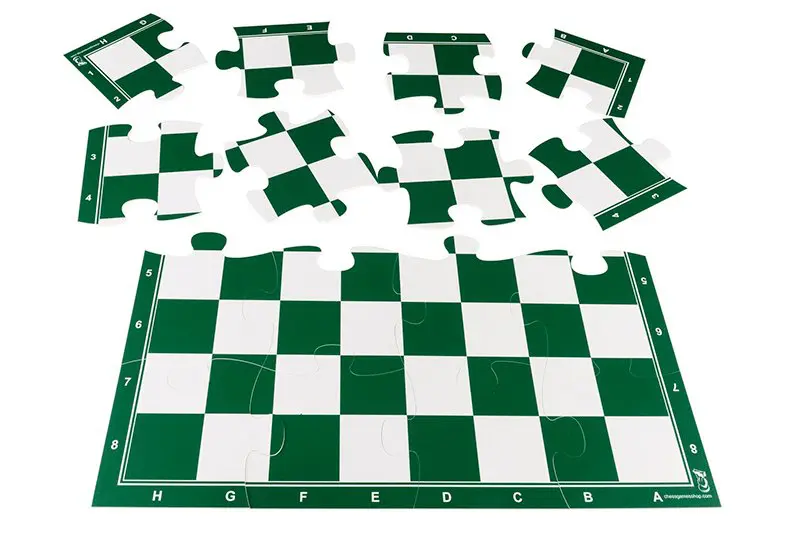 Παζλ σκακιέρα πράσινη 50x50 | πλαστική σκακιέρα
