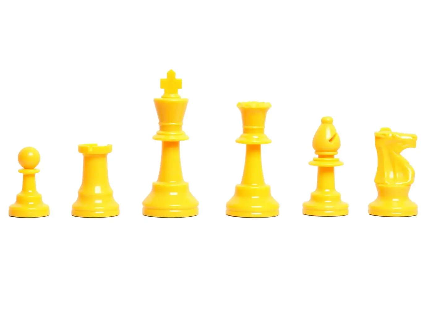 Πλαστικά Πιόνια Σκακιού Κίτρινα