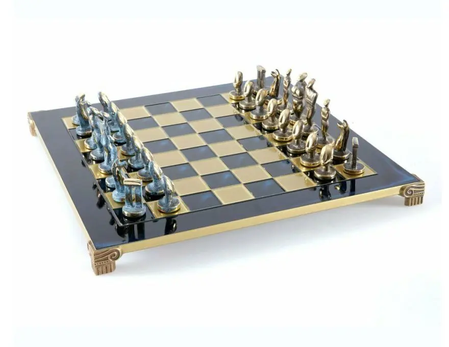Κυκλαδίτικο σκακιστικό σετ μπλε | Σκάκι Ελλάδα