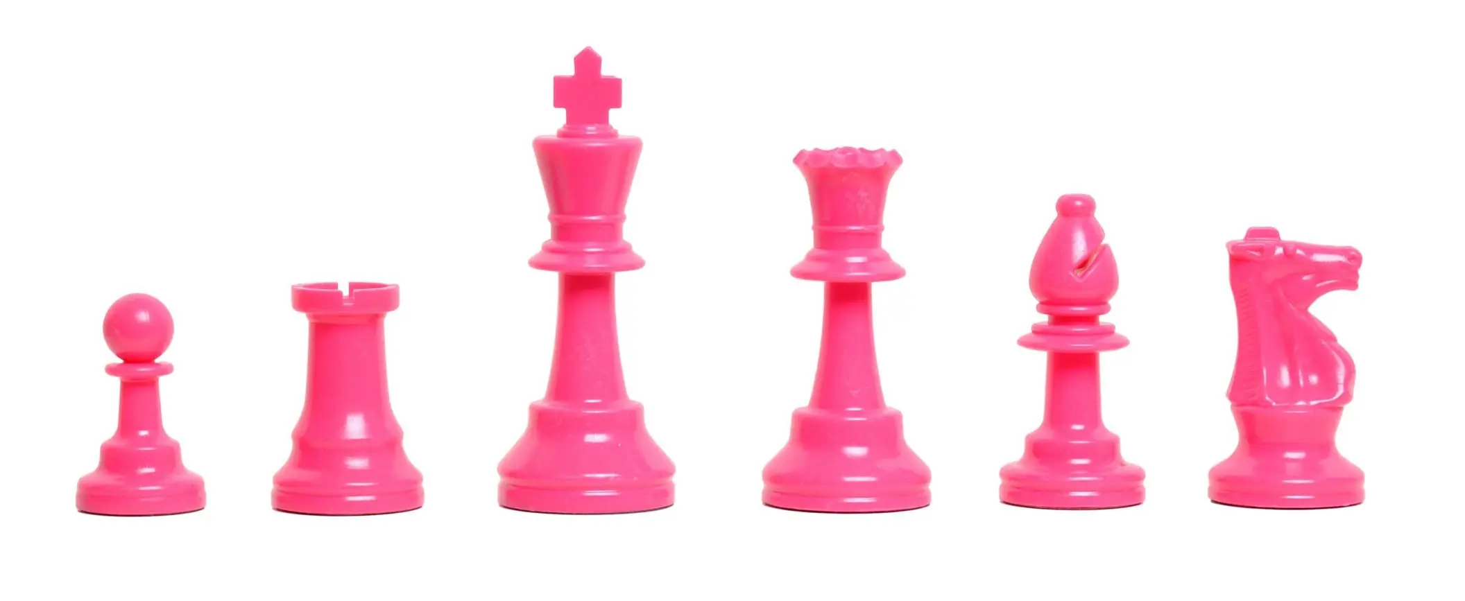 Ροζ κομμάτια σκάκι μισό σετ | Χρωματίστε τη σκακιέρα σας