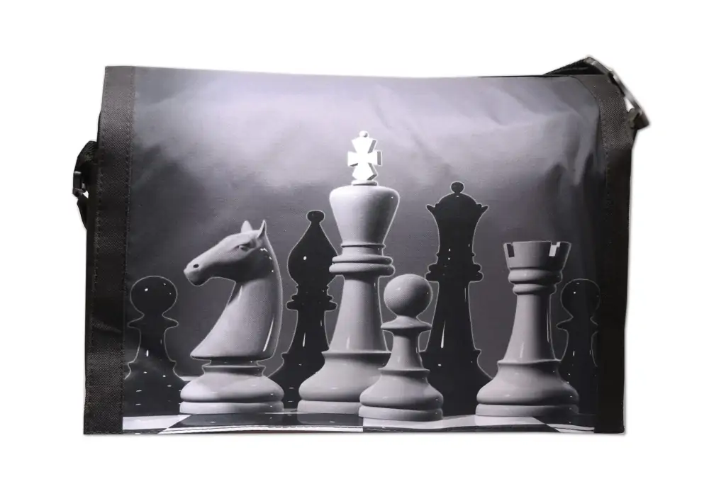 Τσάντα ώμου με θέμα σκάκι | Ιδανική για προπονητές