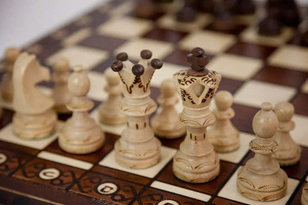 Ambassador ξύλινο σετ σκακιού | Ξύλινα κομμάτια σκακιού