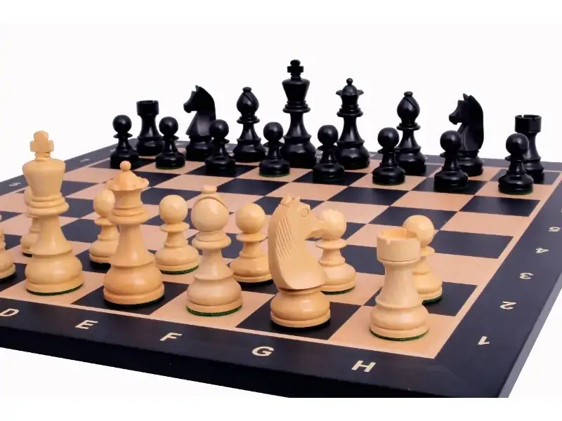 Ξύλινη σκακιέρα από μαόνι και σφένδαμο 48x48 | Ξύλινη σκακιέρα για μεγάλα κομμάτια σκακιού